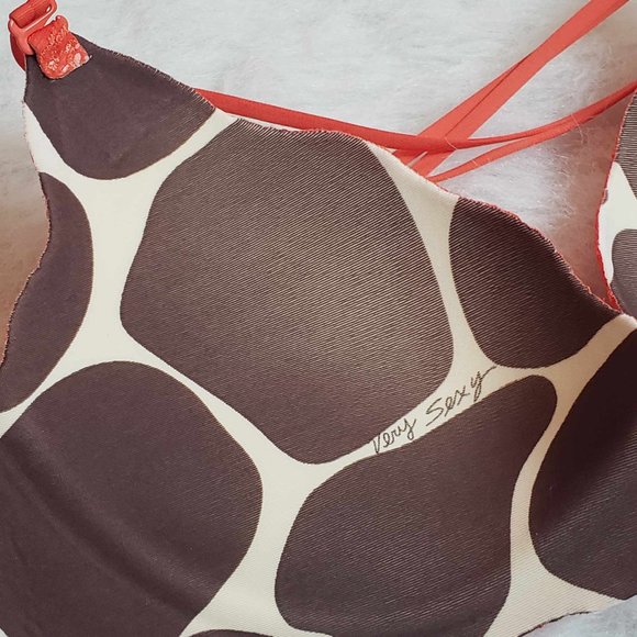 Victoria's Secret Very Sexy Wave Lace Secret Embrace Push-up Bra - Orange 34c - Picture 4 of 11